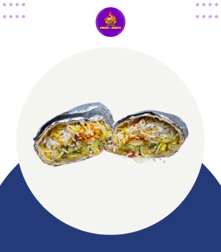 Chicken tikka burrito