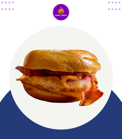 Dauble Bacon+Egg Bagel