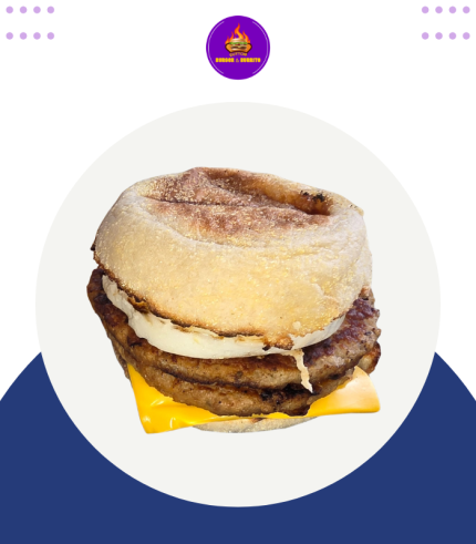 Double sausage +egg Muffin