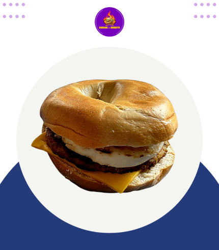 Sausage +Egg Bagel